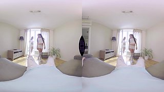 Two Babes Share A Cock - Knee Sock Wearing Babes In A Threesome