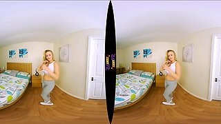 Back From The Gym - Big Tits Blonde Strips - Sexlikereal