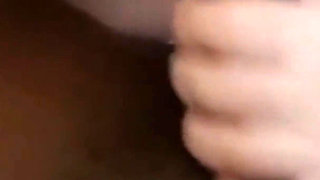 Stroking Sucking His Big Black Cock Making Him Moan and Groan
