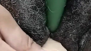 Creaming Fucking My Pussy with Dildo Stimulating My Clit with Vibrator