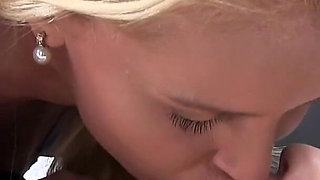 Lezkiss - Blonde MILF Loves Kissing with Long Tongue