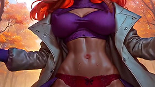 Sexy Dance with Big Boobs and Cameltoe Pussy Panties