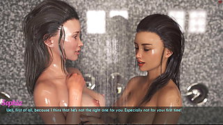 AWAM - Shower scene Lesbian Scene