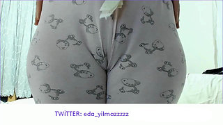 Camel Toe in Pajamas Close up