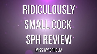 Ridiculously Small Cock Sph Review - CFNM Femdom Dick Rating