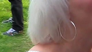 GILF Slut Wants to Be the Centre of Attention so We Surround Her with Dirty Dogging Dicks