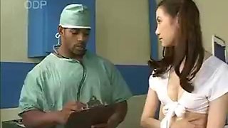 Asian babe checked by doctor
