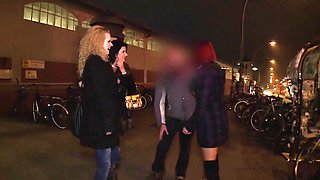 Anita Vixen sucks some stranger?s hard cock after flashing