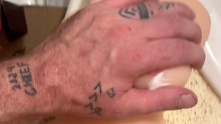 Creamy pocket pussy play time