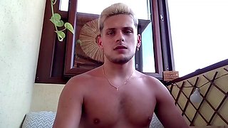Shy newbie enjoys some solo time with her webcam