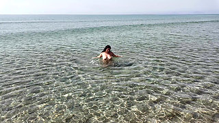 My Boyfriend Allowed Me to Touch and Suck a Stranger's Dick Exhibitionist on a Nudist Beach