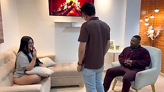 Huge BBC Latino Fucks Best Friend's Gorgeous Girlfriend Doggystyle - Amateur Cheating Sex