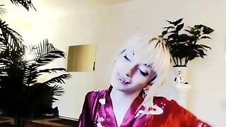 Curly Blonde Teen Records Solo Dildo Masturbation More at