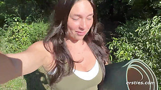 Ersties - Erin A Has Risky Outdoor Fun by Fingering Herself In a Park