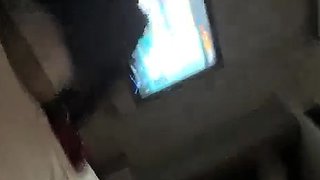Cute amateur asian web cam girl playing with her toy