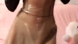 slut his tall blonde fetish flashing ass on live webcam