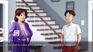 Jenny and Roxxy Cheerleaders Training (Summertime Saga Gameplay)