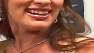 Busty big ass babe with tattoos fucked and milked from BBC on the bed