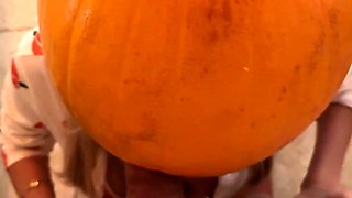 Pumpkin Gloryhole Suprise for my Stepsister Frances Bentley