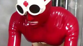Red latex slut
