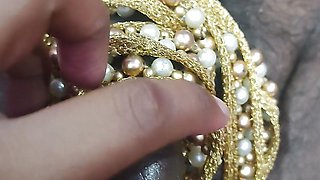 Hot indian housewife handjob to her brother friend in romantic mood