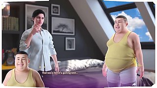 3D animated cartoon visual novel game with big boobs