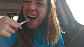 Toothbrushing on My Car