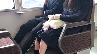 Japanese Schoolgirl Sucks Cock In Public Wc