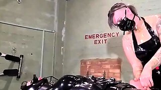 Lady Valeska FemDom - Latex Nurse Inspects Her Gimp Patient