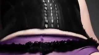 Red hair masturbates tight pussy with toys on webcam