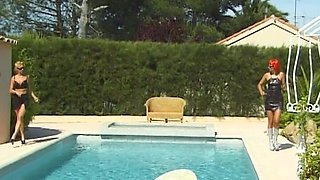 French Domina Spanking and Anal Fingering Her BFF