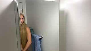 Crossdresser Fixing Messy Wig