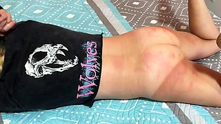 Sub Slave Punished with Intense Spanking She is Crying