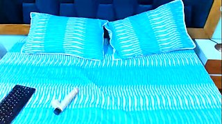 Shemale tranny enjoying solo masturbation