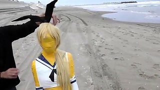 Big boobs amateur hottie sex outdoor in public