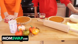 Step mommy cougar pals & their stepsons join foce this thanksgiving to celebrate together - momswap