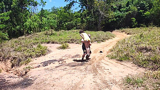 Couple Goes Camping on Halloween and His Wife Ends up Being Fucked by Monster