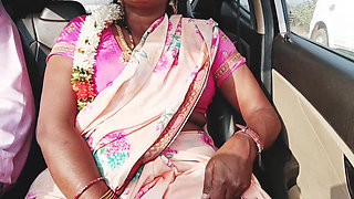 Silk Aunty Car Sex, Telugu Dirty Talks, Episode -1, Part- 3, Sexy Saree Telugu Silk Aunty with Boy Friend.