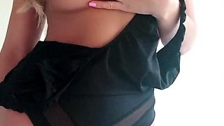 Petite small tit babe with perfect pussy masturbates