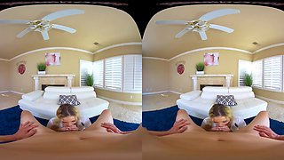 Anything For A Good Grade; Blonde Teen Schoolgirl Tutor Uniform American Blowjob Shaved Pussy