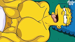 The Simpsons Homer and Marge Cartoon Porn Video