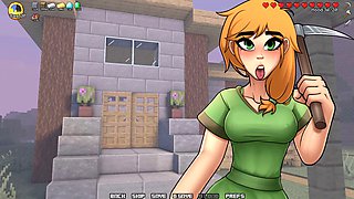 Anime and hentai, cartoon fantasy, lick own pussy
