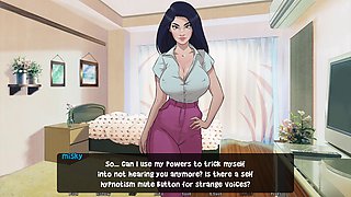 MissKitty2K's naughty adventure with aching bum cheeks in a wild animated scene