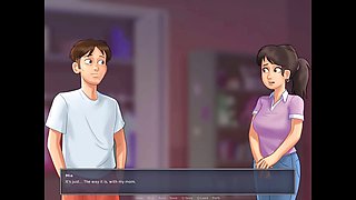 Mom milk boobs, summertime saga all, cartoon mom milk