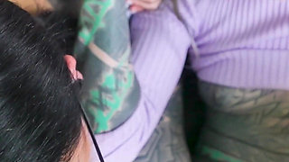 POV Threesome Hot Gothic Girls with Glasses Anal, ATM, Facial