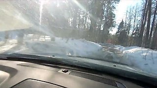 Naked Russian Babe Pours Washing Liquid on Her Big Ass