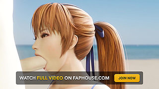 Kasumi Blowjob on the Beach