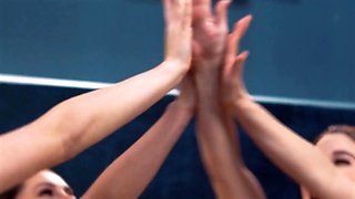 Girlsway - aggressive female domination Victoria Voxxx fucks beauty with strap-on & her fist! intense squirting climax