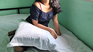 18+ Desi sexy little stepsister enjoying her brother BBC in her tight pussy , xxx video in Hindi (Dirty talk)