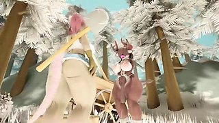SURVIVING THE NIGHT AND GETTING FUCKED IN THE WOODS BY A FUTANARI! - The Haunted Acres
